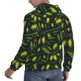 thumbnail image 6 of Fotbe Men's Hoodie with Green Branch Olive Pattern - Kangaroo Pocket Pullover Hooded Sweatshirt, Perfect for Daily Wear, Travel, and Home-4X-Large, 6 of 7