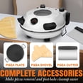 thumbnail image 4 of 12 Inch Electric Indoor Pizza Oven & Grill, Countertop Compact Pizza Cooker with Recipe Included for Home Use, Graphite Gray, 4 of 11