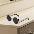 thumbnail image 1 of Gafas de sol Colcomx Vintage para hombres y mujeres Gris plateado UV400, 1 of 8