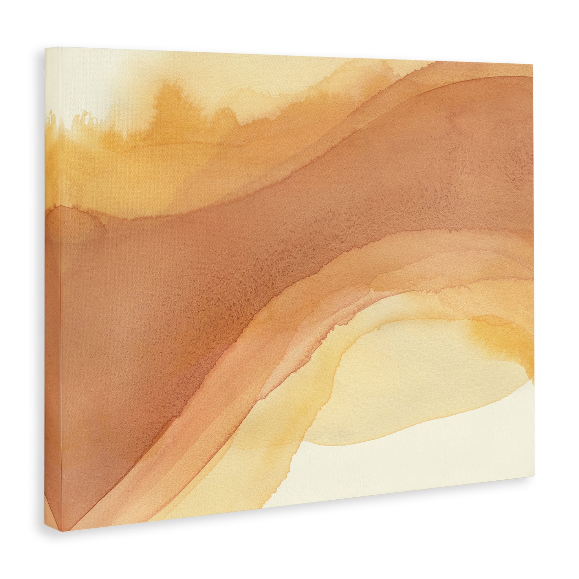 Stupell Industries Splashed Orange Movement Abstract Painting Wrapped Canvas Art Print Wall Art, 48 x 36