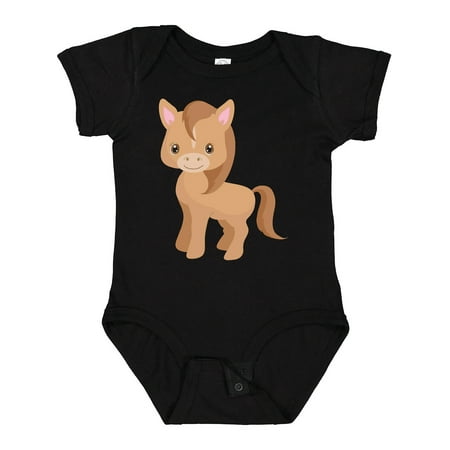 

Inktastic Cute Brown Pony Gift Baby Boy or Baby Girl Bodysuit
