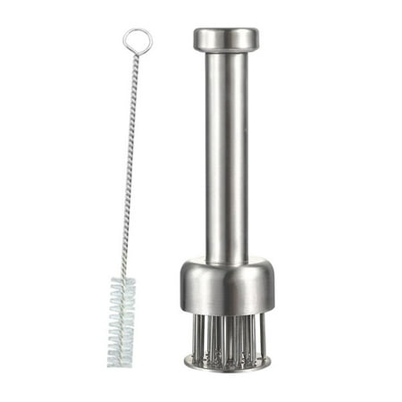 

Meat Tenderizer Cooking Barbeque Steel Tool Needle Prong Steak Silver N7J9