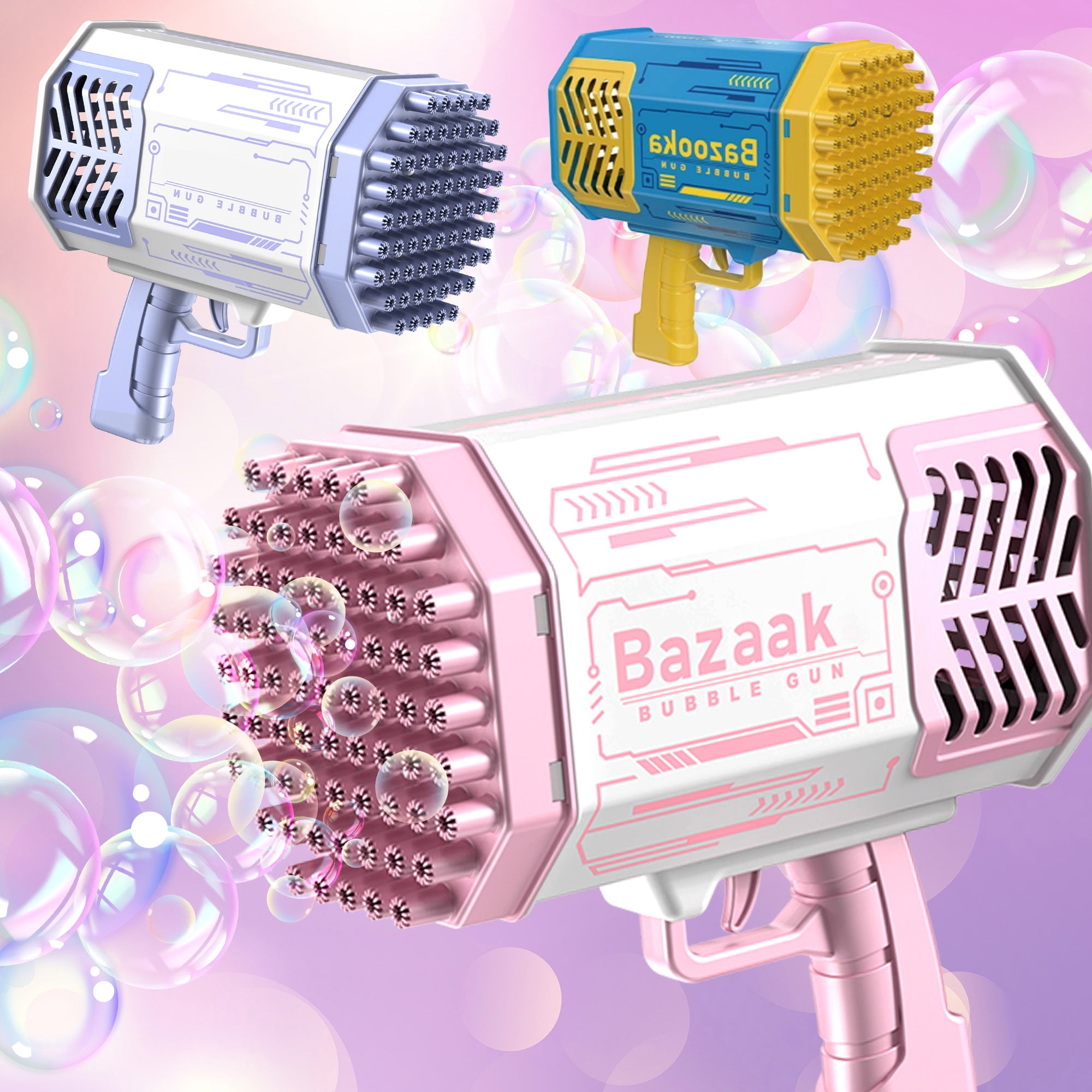 Bubble Machine, 69 Hole Bubble Gun for Kids Upgrade Bubble Machine Bubble Gun Toys for Kids