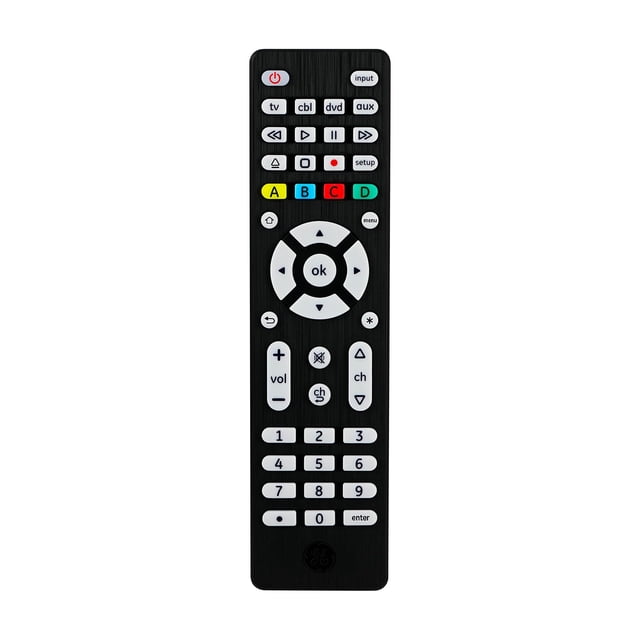 Control Remoto Universal GE 34457 para 4 Dispositivos Smart TV Blu ray DVD y Barras de Sonido