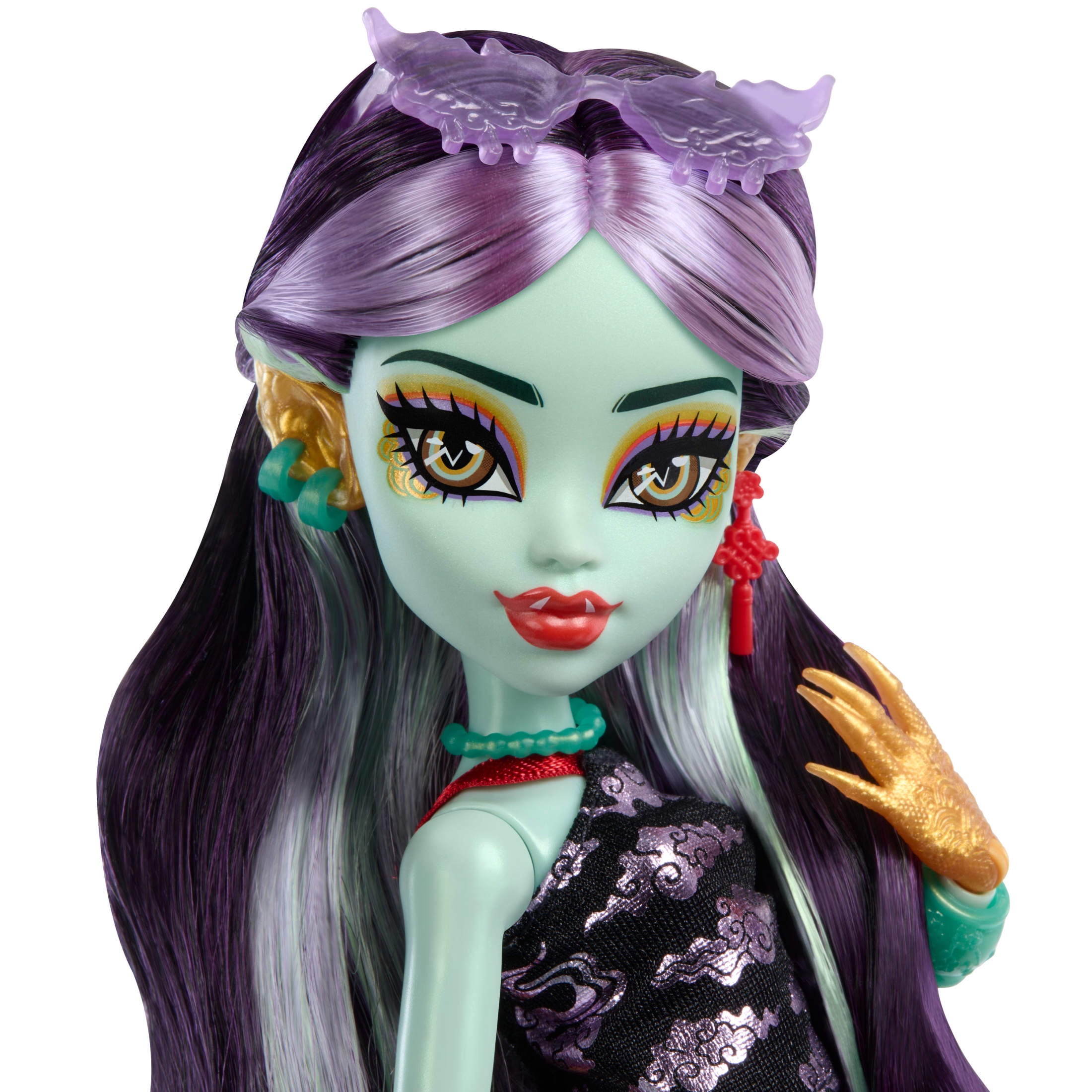 Monster High Jinafire Long Fashion Doll with Pet Dog Cloudy