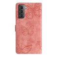 thumbnail image 2 of Compatible with Samsung Galaxy S21 5G Embossed Butterfly Case with Wallet and Kickstand Cover, 2 of 5