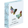 thumbnail image 5 of Pavilion Gift Company Sister-Butterfly Multicolored 4.5" Plaque, White, 5 of 6