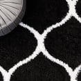 thumbnail image 6 of SAFAVIEH Tahoe Thelma Quatrefoil Shag Runner, 2' x 9', Black/White, 6 of 10
