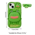 thumbnail image 3 of Teléfono con dibujo animado en 3D adecuado para la serie. Soporte con forma de rana bonito y divertido. Protector para teléfono bonito y divertido. Funda protectora de silicona suave. Adecuado, 3 of 8