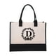 thumbnail image 1 of Women's Cotton Canvas Tote Bag Personalized Beach Shoulder Bag for Shopping and Travel, 1 of 7