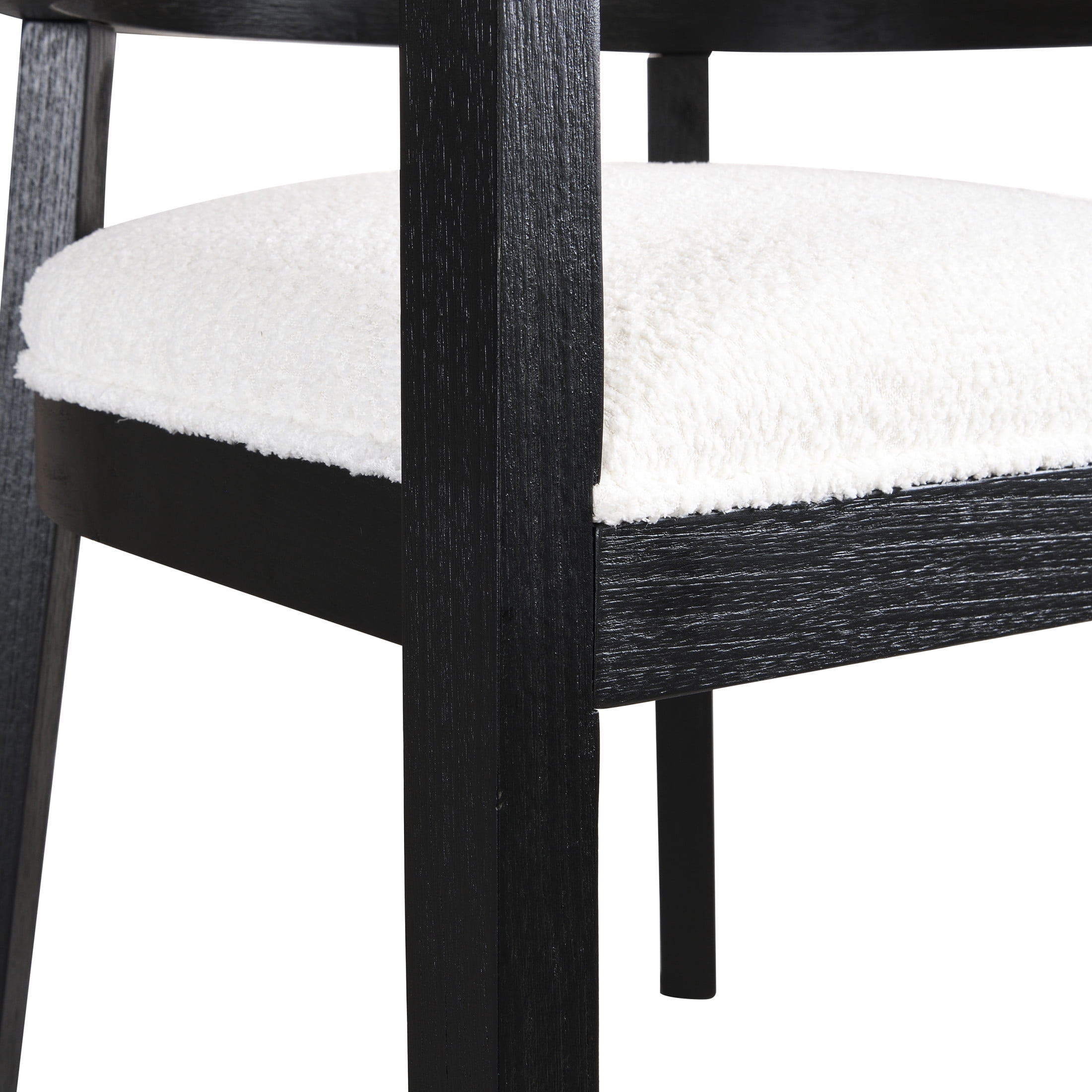 Christopher Knight Home Upholstered Dining Chairs, Wood Frame with Rattan Round Backrest, Black, Set of 2