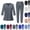 #01 Dark Gray, variant on Scrub Sets for Woman 2026 Jogger Scrub Set Nursing Uniform Stretch V-Neck 3/4 Sleeve Top & Drawstring Cargo Pants, #01 Light Blue, XXL