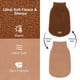 thumbnail image 5 of Abrigo para perro cyeollo reversible con cuello alto grueso, forro polar marrón S, 5 of 7