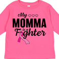 thumbnail image 4 of Inktastic Breast Cancer Awareness My Momma is a Fighter Boys or Girls Long Sleeve Toddler T-Shirt, 4 of 5