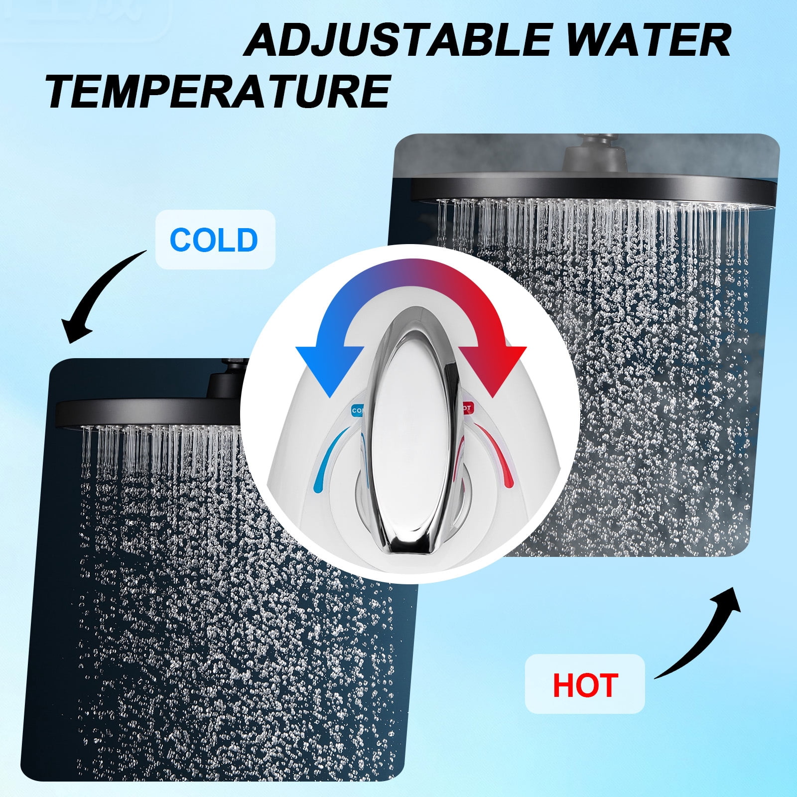 Fenbeli Bidet Attachment for Toilet, Hot and Cold Water Dual Nozzle Bidet with Self-Cleaning, Non-Electric Fresh Water Sprayer for Feminine Wash