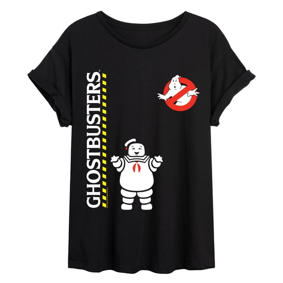 Ghostbusters - Stay Puft - Juniors Oversized Graphic T-Shirt