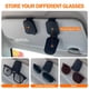 thumbnail image 2 of Sujetadores Magnéticos de Gafas para Parasol de Auto en Cuero, 2 of 5