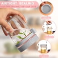 HEFTMAN Overnight Oats Potten met Deksels - 4 Pack 600ml Overnight Oats Jar met Luchtdichte, Kleurrijke Schroefdeksels, Voedselveilige Glazen Ontbijtpotten met Deksels voor Yoghurt, Chia Pudding - 21