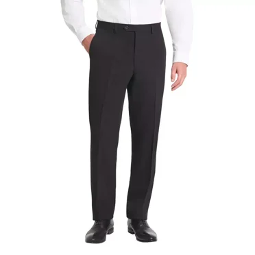 Chaps Men's Suit Separate Pant, Black, 34x29