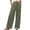 Army Green*, variant on Women's Pants Straight Leg Solid Color Casual Comfortable Stretch Plus Size Bottoms Everyday Wear with Pockets Drawstring Chic Holiday Trousers