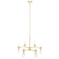 SAFAVIEH Darragh 12-Light Glam Gold Steel Chandelier