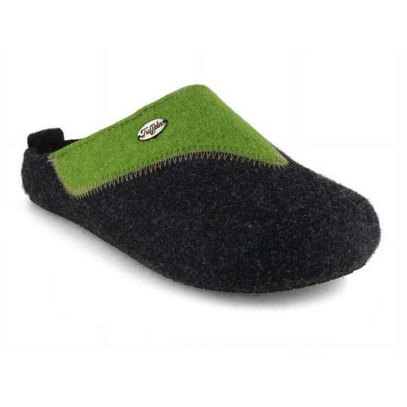 Tuffeln® Felt Slippers with Arch Support «Auszeit», gray green
