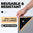 thumbnail image 4 of FIXABE Rug Grippers for Area Rugs – 8-Pack Heavy Duty Non Slip Rug Pads Compatible with All Floor Types – Carpet Tape Holders for Hardwood Floors Rug Corners to Hold Rug Down – Easy DIY Installation, 4 of 8
