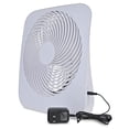 thumbnail image 1 of Treva Ventilador Portátil con Batería de Escritorio de 10 Pulgadas, Alimentado por Batería y/o Adaptador de CA - Circulación de Aire con 2 Velocidades de Enfriamiento, 1 of 2