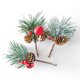 thumbnail image 2 of 10 Ramas de Pino Artificiales BR Decoración de Navidad Estilo Aleatorio Rojo Verde, 2 of 4