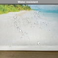 thumbnail image 6 of Ambesonne Ocean Place Mats Set of 4, Beach Sea Exotic Palms, Standard Size, Blue Green Cream, 6 of 6