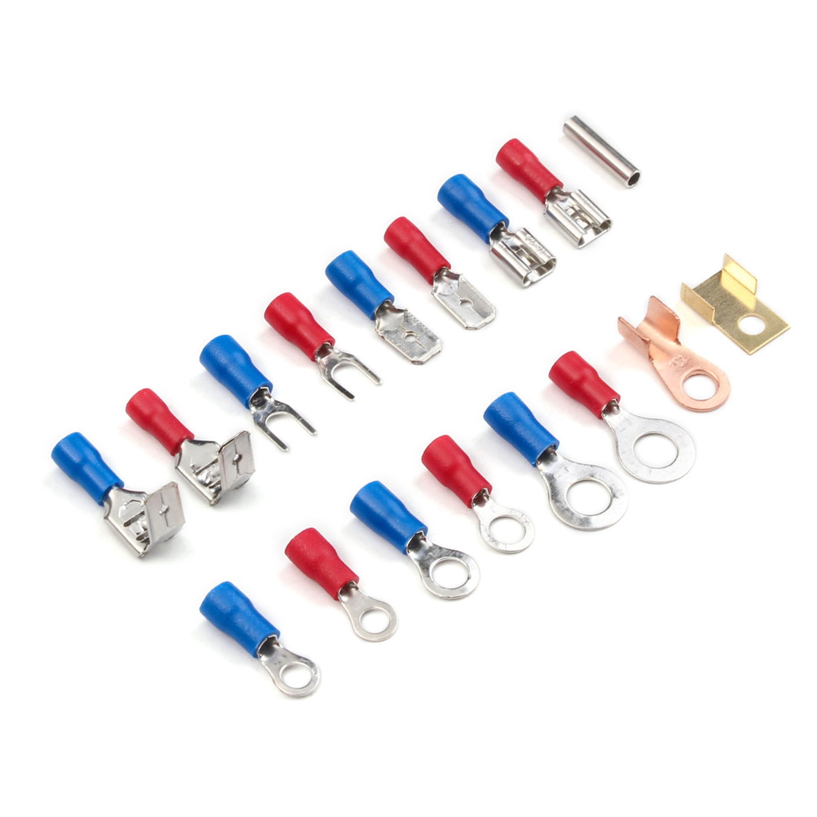 BIBABLYKE 678pcs Crimping Tool Set with Heat Shrink Tubes & Assorted Cold Press Terminals Electrical Terminals for Wiring Projects