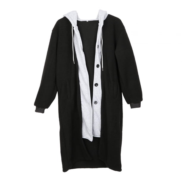 Abrigos de invierno para mujer Yuyangstore Abrigo informal de moda Negro