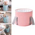 thumbnail image 4 of Lavabo Plegable, de piezaza Portátil para Remojar Los Pies Plegable Impermeable para Viajar Al Acampar , Rosado perfecl Lavabo plegable para pies, 4 of 8