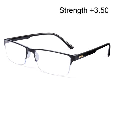 Men Anti-fatigue Anti Blue Light Portable Reading Glasses Anti-blue Ray Computer Grade Glasses Presbyopia Eyeglasses STRENGTH +3.50