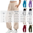 thumbnail image 3 of SZJXBUY Medium Sweat Pants Women Casual Elastic Bottom High Waist Joggers with Pockets Baggy Athletic Work Pants Fall Navy,M, 3 of 6