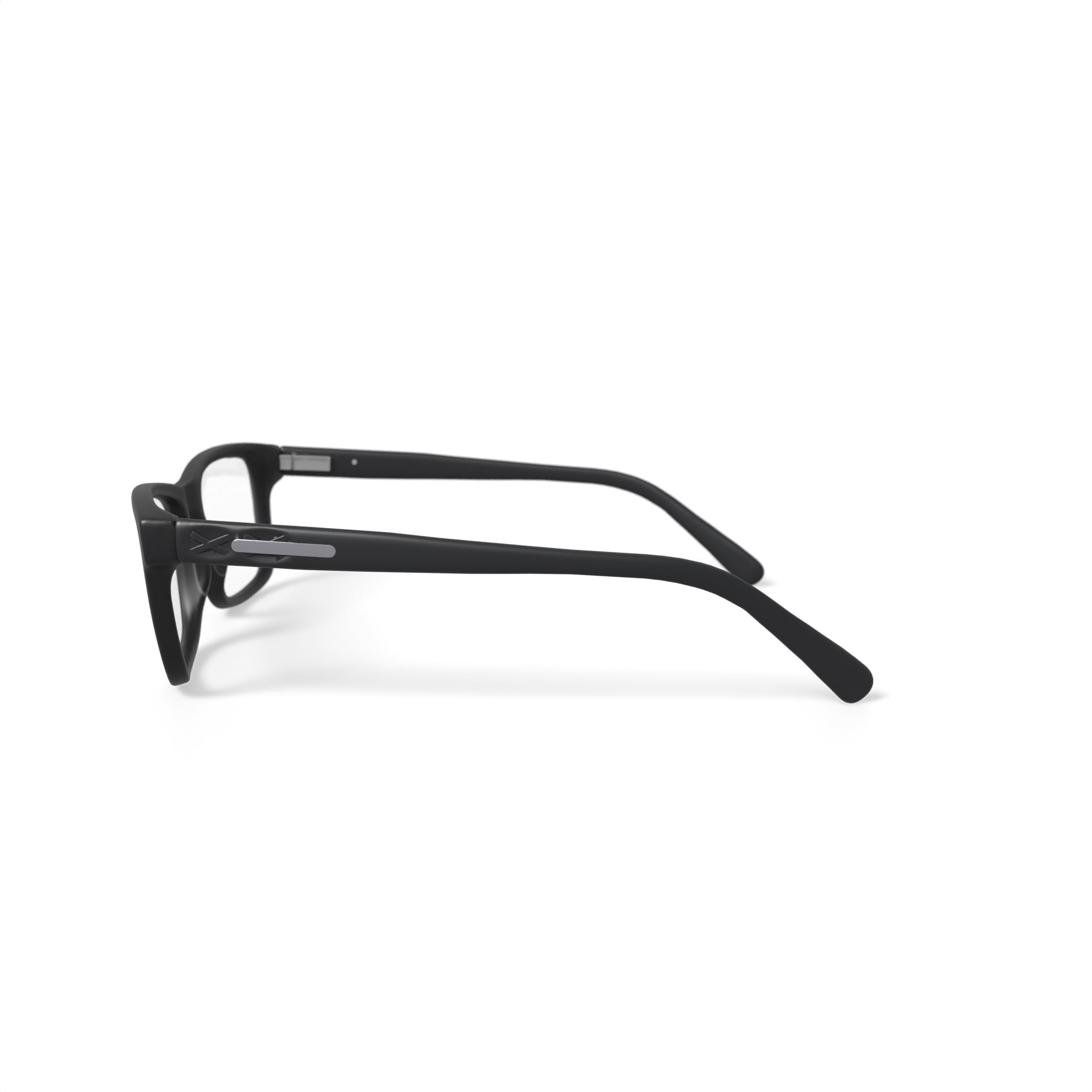 M America Men's MU114FBLK0053 Rectangular Prescription Eyeglasses with Case, Black