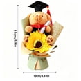 thumbnail image 3 of Girasol Oso de Peluche Ramo de Flores Regalo de Graduación para Celebraciones y Decoración de Fiestas, Materiales Suaves y Duraderos, Incluye 1 Pieza, 3 of 6