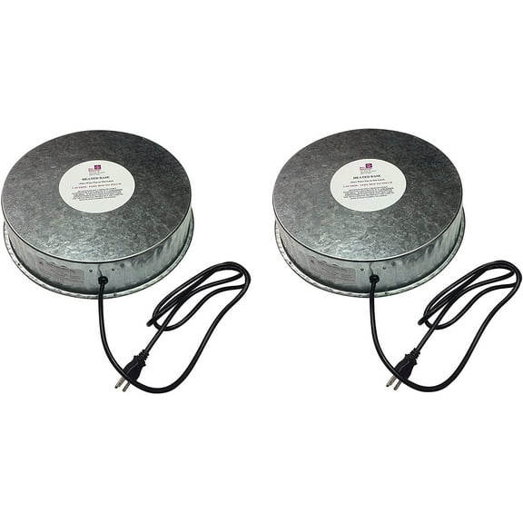 Farm Innovators Model HP-125 Heated Base for Metal Poultry Founts, 125-Watt Two Pack