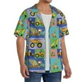 thumbnail image 2 of Sikiie Construction Machinery Men's Wrinkle Free Untucked Cuban Shirt Business Casual Button Down Shirts Short Sleeve ShirtXX-Large, 2 of 5