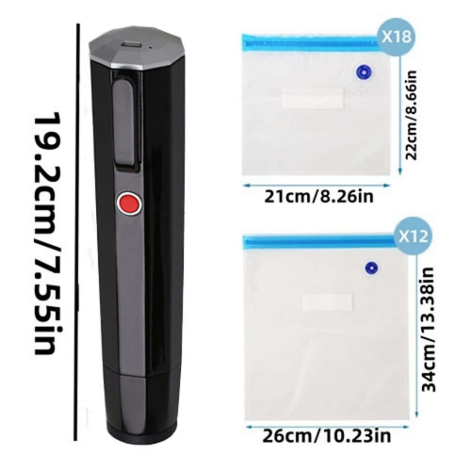 ZZERHUOO Household Handheld Mini Vacuum Sealer Food Preservation Compression Vacuum Sealer Portable Storage Vacuum Machine Vacuum Sealer for Mattress Food Sealer compatible with Machine Portable