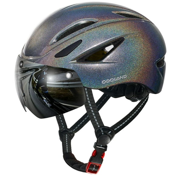 Casco para Bicicleta Odoland Brillo Galaxia con Visera Solar Magnética