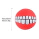 thumbnail image 4 of Juguetes de limpieza de dientes para perros de 8 cm, juguetes para masticar, juguetes de pelota con sonido chirriante, productos para mascotas (rojo), 4 of 4