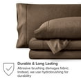thumbnail image 4 of Bare Home Premium 1800 Collection 3-Piece Bed Sheet Set, Twin, Heathered Taupe, 4 of 7