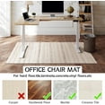 thumbnail image 4 of Chair Mat for Hardwood & Tile Floor 36"x48",Boho Moroccan Brown Computer Rolling Chair Mat Carpet Under Desk Non Slip Modern Farmhouse Gaming Rug Low-Pile Large Protector Mat, 4 of 7