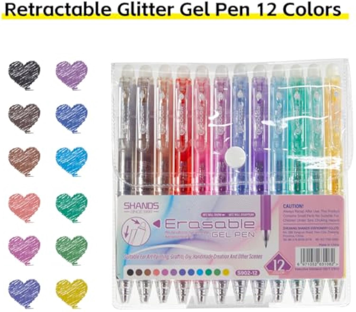 Joxop Quick Dry Gel Pens, Joxop Pens Gel, Unanimousagree/Repertoireof/Upliftjoys Multi-Color Erasable Gel Pens, 0.7mm 12/24/36 Pcs Quick-Dry Ink (36 colors)