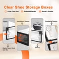 thumbnail image 6 of JakMean 15 Pack XX-Large Shoe Boxes, Stackable Shoe Storage Boxes, Fit up to US Size 12 Waterproof Shoe Organizers Boxes, 6 of 11