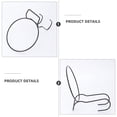 thumbnail image 3 of unbranded 2Ud Soporte Para Macetas Colgante De Hierro Negro Estante Decorativo Para Y Hogar, 3 of 7