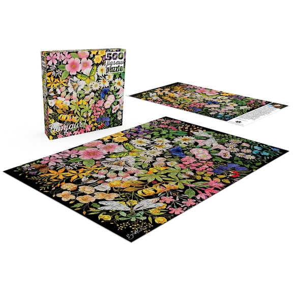 Buffalo Games 500-Piece Night Blossoms Interlocking Jigsaw Puzzle for Adults Ages 14