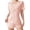 Pink, variant on ZVNAΖH Women's Ribbed Knit Pajama Set, Bow Detail Notch Collar Short Sleeve Top & Shorts, Summer Loungewear, S-XL