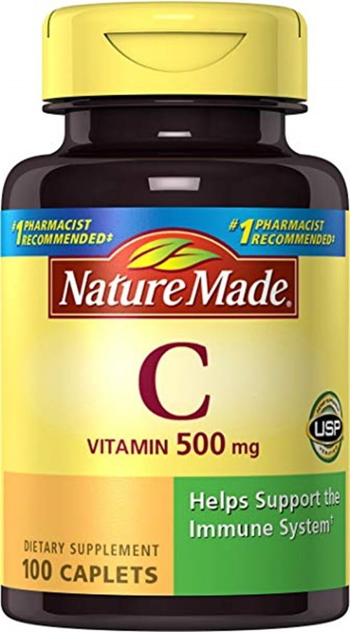 Nature Made Vitamin C 500 mg Caplets 100 ea